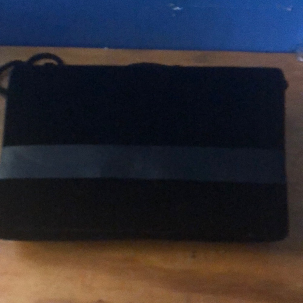 Black wedding purse